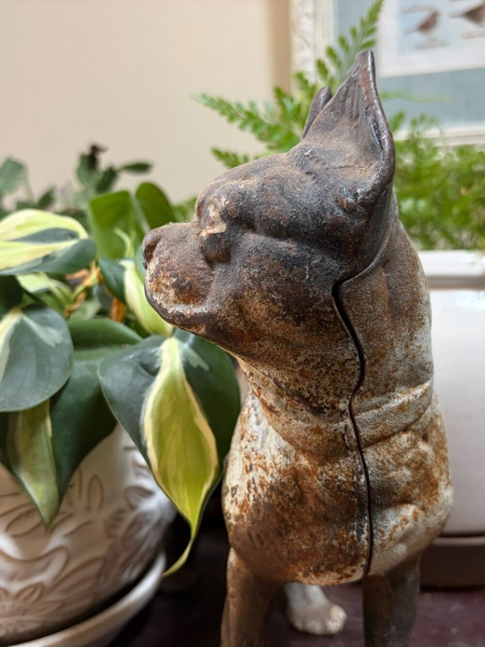 [Boston Terrier] Vintage Cast Iron Doorstop (Preowned) - Picture 6 of 7